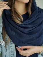 شال کنفی پاییزه ساده (2276) - تصویر 8
