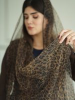 شال حریر پلنگی وارداتی مافیای شال و روسری فرانلند
