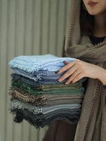 شال وارداتی دور سکه ای پاییزه ترند شال و روسری فرانلند