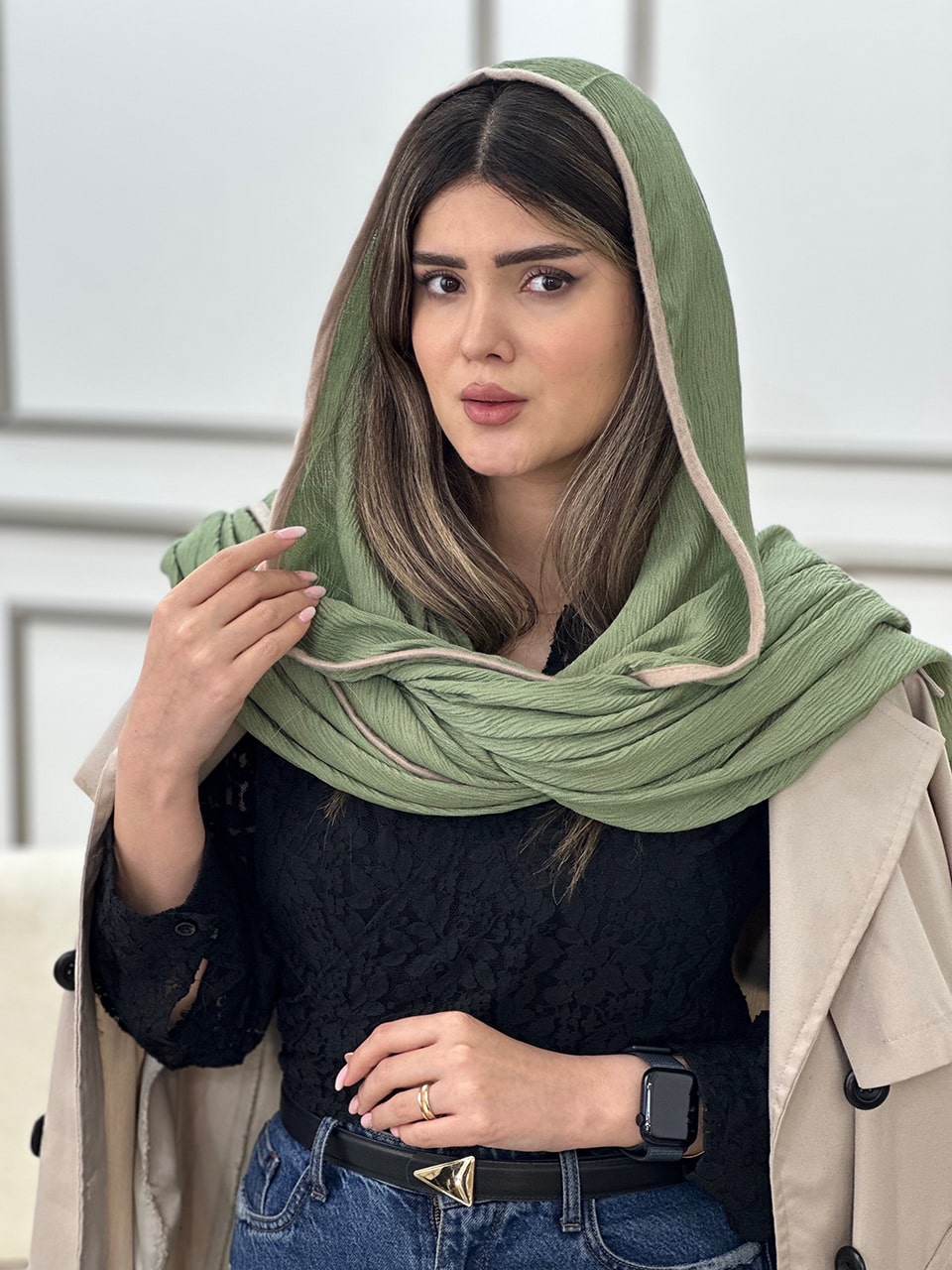 شال پلیسه دورگان فرانلند رشت