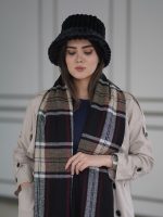 شال موهر پشمی چهارخونه کالکشن زمستونی فرانلند رشت