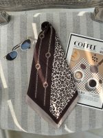 میکس مینی اسکارف نخی قهوه ای رشت فرانلند