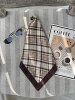 میکس مینی اسکارف نخی قهوه ای رشت فرانلند