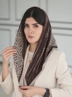 میکس مینی اسکارف نخی قهوه ای رشت فرانلند