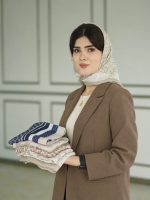 میکس مینی اسکارف سبزخاکی نخی رشت فرانلند
