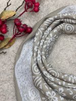 میکس مینی اسکارف سبزخاکی نخی رشت فرانلند