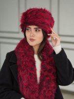 ست شال و کلاه خز روسی رشت فرانلند
