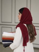 شال پلیسه وارداتی منگوله چوبی رشت فرانلند