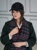 شال موهر چهار خونه ریز (2280) - تصویر 4