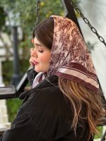میی اسکارف کریستین دیور نحی لمه دار فرانلند رشت