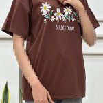 تیشرت نخ پنبه قواره نرمال بابونه(2044)