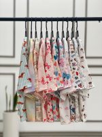 کراپ نخ پنبه طرحدار خرگوشی کرومی عروسکی لباس رشت فرانلند