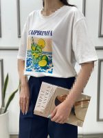 تیشرت نخی میکس summer سفید(2091) - Image 2