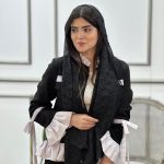 شال لوزی مشکی محرمی فرانلند رشت