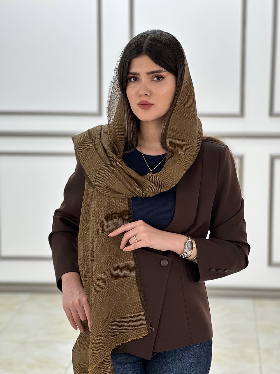 شال حصیری سوپرنخ گوچی دورریش خنک رشت فرانلند