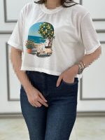 کراپ جلوچاپ سامر تابستون summer لباس نخی رشت فرانلند