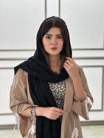 شال حصیری لمه دار دور ریش مافیای شال و روسری فرانلند رشت
