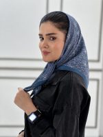 مینی اسکارف نخی سرمه ای فرانلند شال و روسری رشت