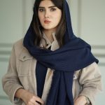 شال بافت حصیری تک رنگ مافیای شال و روسری فرانلند رشت