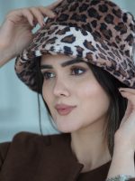 کلاه باکت زمستونی پلنگی خز رشت فرانلند